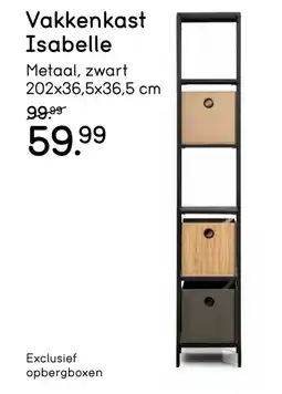 Leen Bakker Vakkenkast Isabelle aanbieding