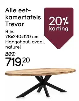 Leen Bakker Alle eet kamertafels Trevor aanbieding