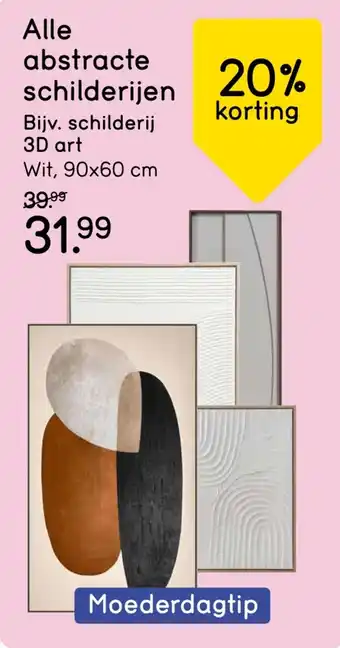 Leen Bakker Alle abstracte schilderijen aanbieding
