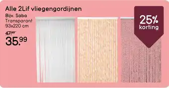 Leen Bakker Alle 2Lif vliegengordijnen aanbieding