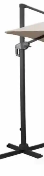 Leen Bakker Zweefparasol iris aluminium/metaal, zandkleur aanbieding