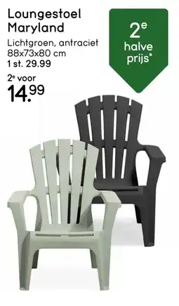 Leen Bakker Loungestoel Maryland aanbieding