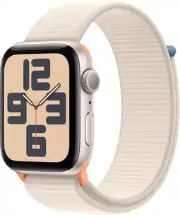 Bol.com Apple Watch SE 2023 - 44mm - Starlight Aluminium Case with Starlight Sport Loop aanbieding