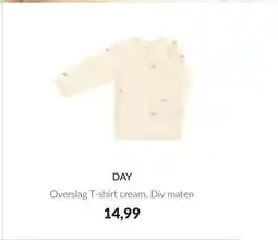 Babypark DAY Overslag T shirt cream aanbieding