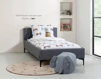 Babypark Kidsmill Square+ bed respiro grey aanbieding