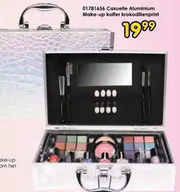 ToyChamp Casuelle Aluminium Make up koffer krokodillenprint aanbieding
