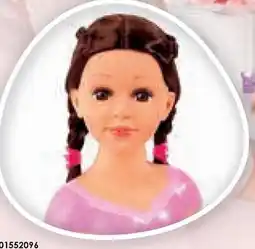 ToyChamp Charlene Super Model brunette kaphoofd met make up aanbieding