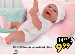 ToyChamp Liggende lachende baby aanbieding