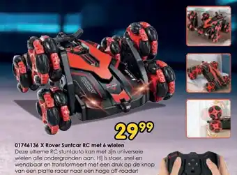 ToyChamp X Rover Stuntcar RC met 6 wielen aanbieding