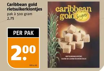 Poiesz Caribbean gold rietsuikerklonties aanbieding