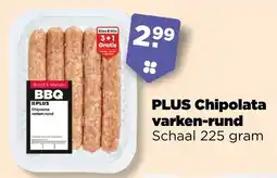 PLUS Plus Chipolata varken rund aanbieding