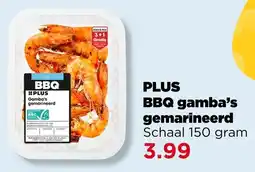 PLUS Plus BBQ gamba's gemarineerd aanbieding