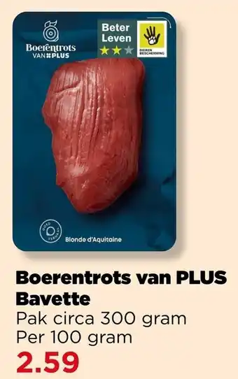 PLUS Boerentrots van Plus Bavette aanbieding