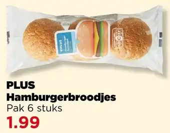 PLUS Plus Hamburgerbroodjes aanbieding