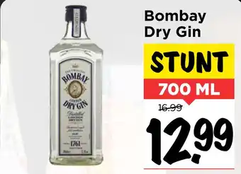 Vomar Voordeelmarkt Bombay Dry Gin 700 ML aanbieding