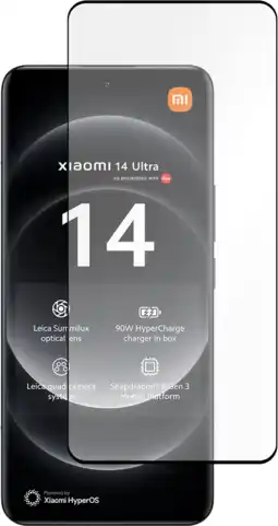 Coolblue Just In Case Full Cover Xiaomi 14 Ultra Screenprotector Zwart aanbieding