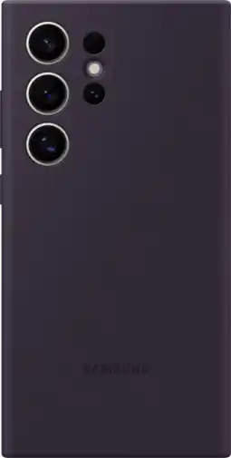 Coolblue Samsung Galaxy S24 Ultra Siliconen Back Cover Donkerpaars aanbieding