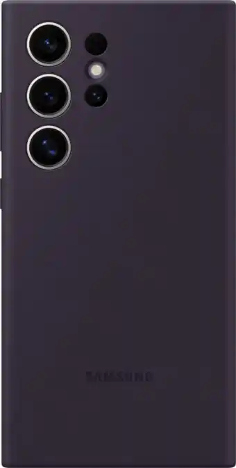 Coolblue Samsung Galaxy S24 Ultra Siliconen Back Cover Donkerpaars aanbieding