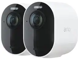 Coolblue Arlo Ultra 2 Beveiligingscamera 4K Wit Duo Pack aanbieding
