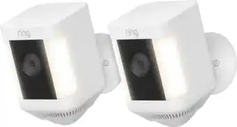 Coolblue Ring Spotlight Cam Plus - Battery - Wit - 2-pack aanbieding