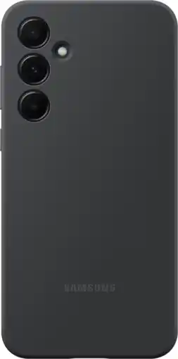 Coolblue Samsung Galaxy A55 Siliconen Back Cover Zwart aanbieding