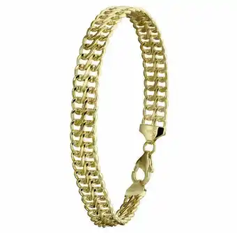 Lucardi 14 Karaat geelgouden armband gourmet aanbieding