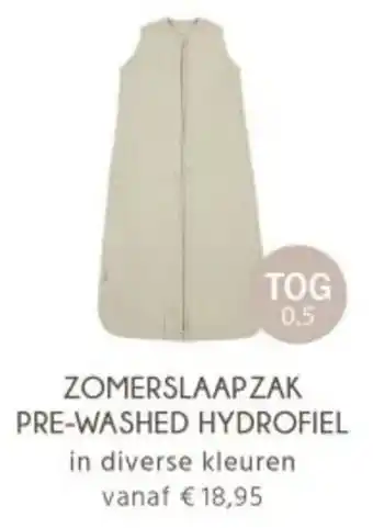Babypark Zomerslaapzak pre-washed hydrofiel aanbieding