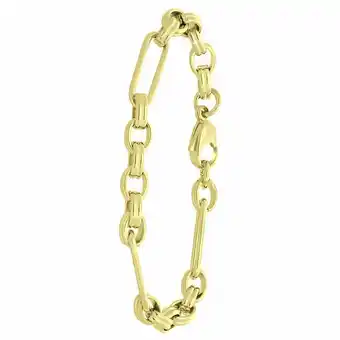 Lucardi Stalen 18 karaat goldplated armband Amelie aanbieding