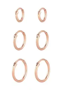 Douglas Elli Dames Creolen Set Trio Basis Must-Have Trend in 925 Sterling Zilver aanbieding