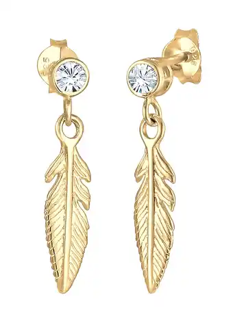 Douglas Elli Dames Oor Hanger Veer Boho met Kristal in 925 Sterling Zilver aanbieding