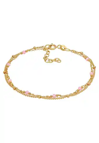 Douglas Elli Dames Balketting Filigraanroze met Kwartskralen in 925 Sterling Zilver aanbieding