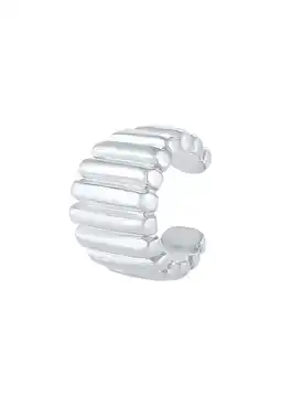 Douglas Elli Dames Oorknoop Enkel Reliëf Gegroefde in 925 Sterling Zilver aanbieding
