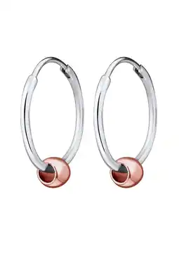 Douglas Elli Dames Oorbellen Creool Ball Geo Basic Bi-Color in 925 Sterling Zilver aanbieding