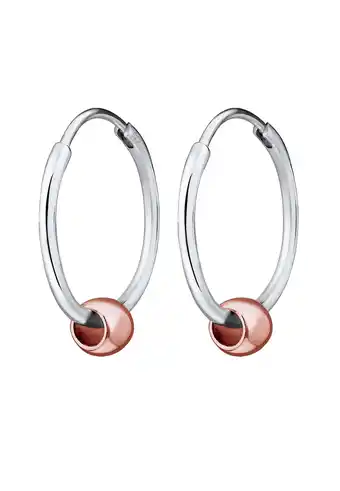 Douglas Elli Dames Oorbellen Creool Ball Geo Basic Bi-Color in 925 Sterling Zilver aanbieding
