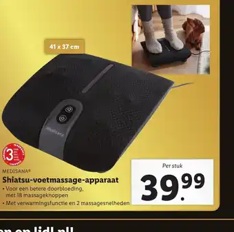 Lidl Medisana Shiatsu-voetmassage-apparaat aanbieding