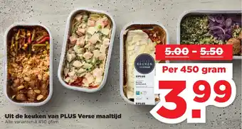 PLUS Uit de keuken van verse maaltijd 450g aanbieding