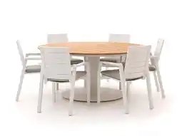 Kees Smit Bellagio Leggo/Grado ø170cm dining tuinset 7-delig stapelbaar aanbieding