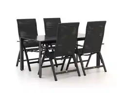 Kees Smit Bellagio Avio/Sestino 160cm dining tuinset 5-delig verstelbaar aanbieding