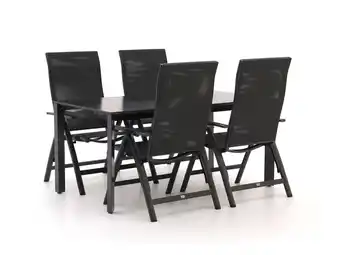 Kees Smit Bellagio Avio/Sestino 160cm dining tuinset 5-delig verstelbaar aanbieding