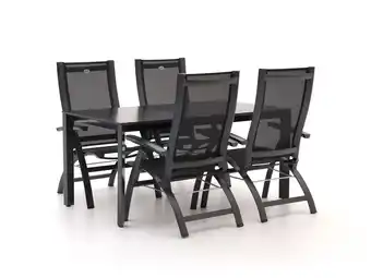 Kees Smit Hartman Primo/Sestino 160cm dining tuinset 5-delig verstelbaar aanbieding