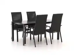 Kees Smit Bellagio Avio/Sestino 160cm dining tuinset 5-delig stapelbaar aanbieding