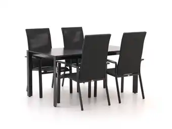 Kees Smit Bellagio Avio/Sestino 160cm dining tuinset 5-delig stapelbaar aanbieding