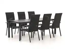 Kees Smit Bellagio Avio/Sestino 220cm dining tuinset 7-delig stapelbaar aanbieding