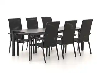 Kees Smit Bellagio Avio/Sestino 220cm dining tuinset 7-delig stapelbaar aanbieding