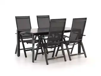 Kees Smit Bellagio Avenza/Sestino 160cm dining tuinset 5-delig verstelbaar aanbieding