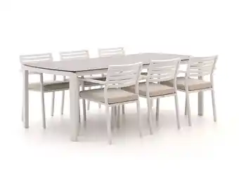 Kees Smit Bellagio Rumo/Ciane 220cm dining tuinset 7-delig stapelbaar aanbieding