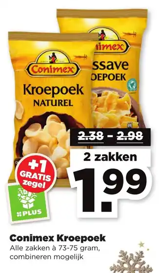 PLUS Conimex Kroepoek 73-75g aanbieding