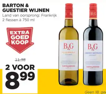 Jumbo Barton & Guestier wijnen 2*750ml aanbieding