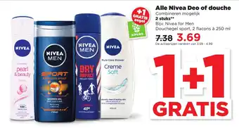 PLUS Alle Nivea Deo of douche aanbieding