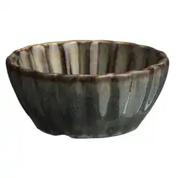 Leen Bakker Schaaltje Flora - beige - stoneware - Ø7,5 cm - Leen Bakker aanbieding